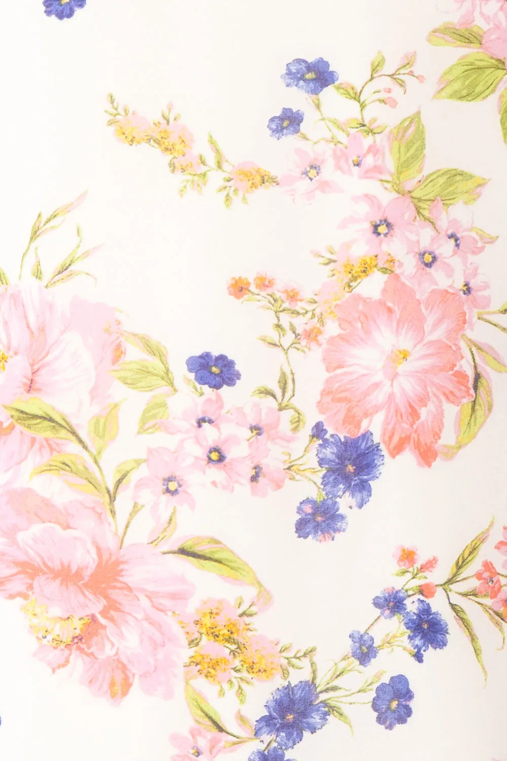 Safa | Floral Chiffon Blouse w/ Bow Collar
