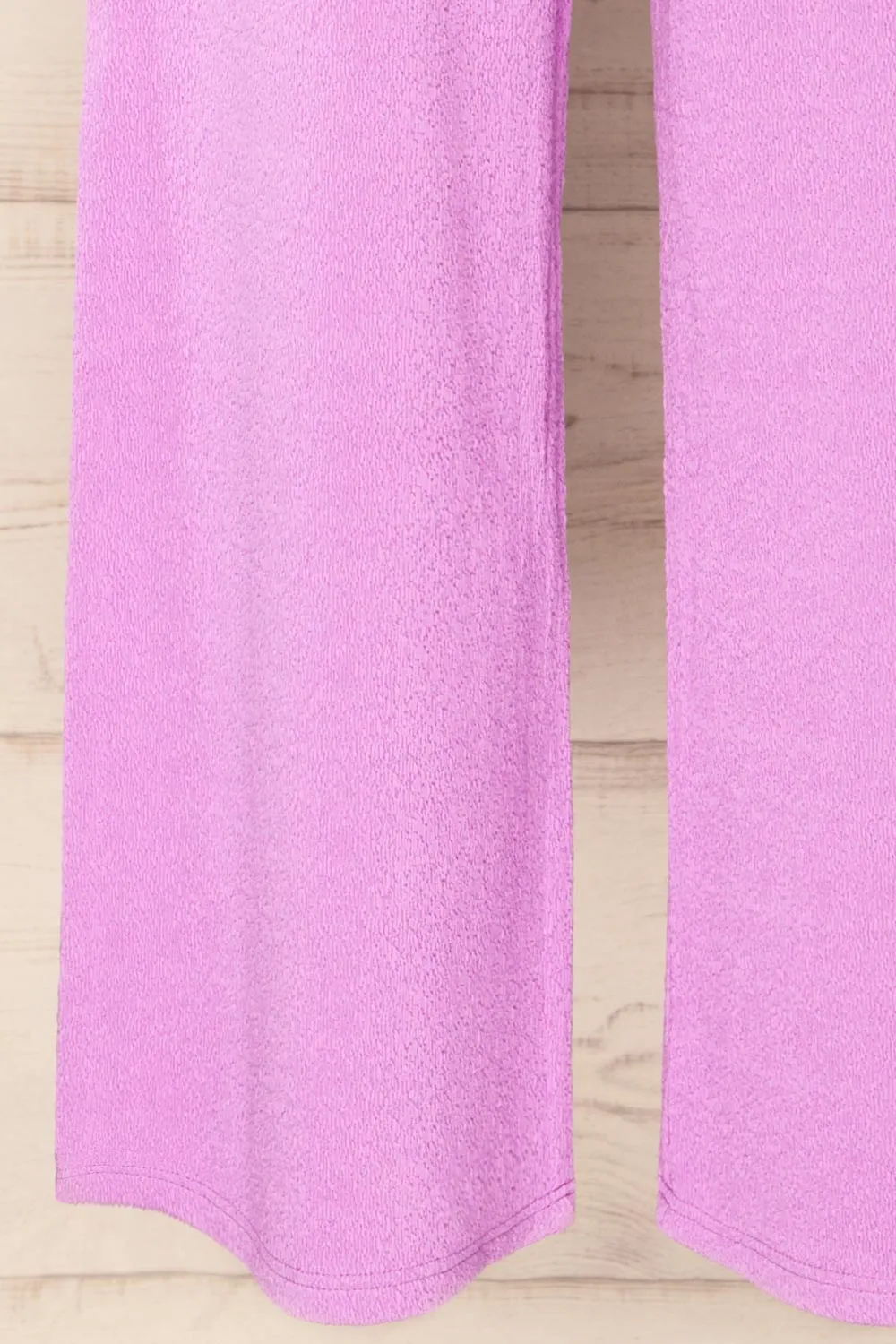 Salaberry | Lilac Knit Wide-Leg Pants