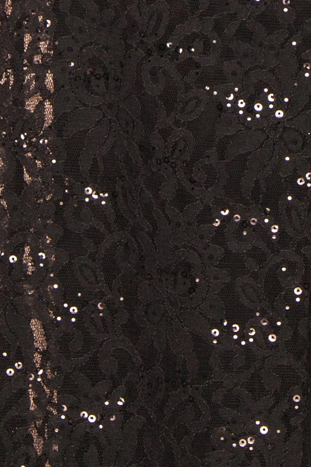 Samy Black | Sparkly Lace Mermaid Dress w/ Slit