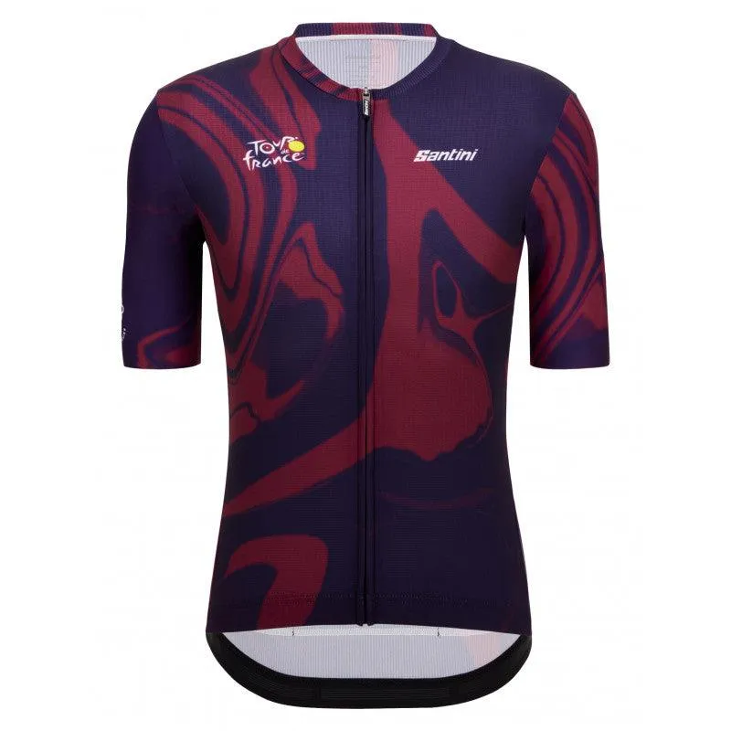 Santini Tour De France Bordeaux Men's Cycling Jersey (Print)
