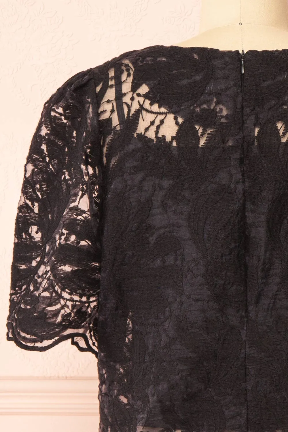 Selah Black | Lace Top w/ Cropped Camisole