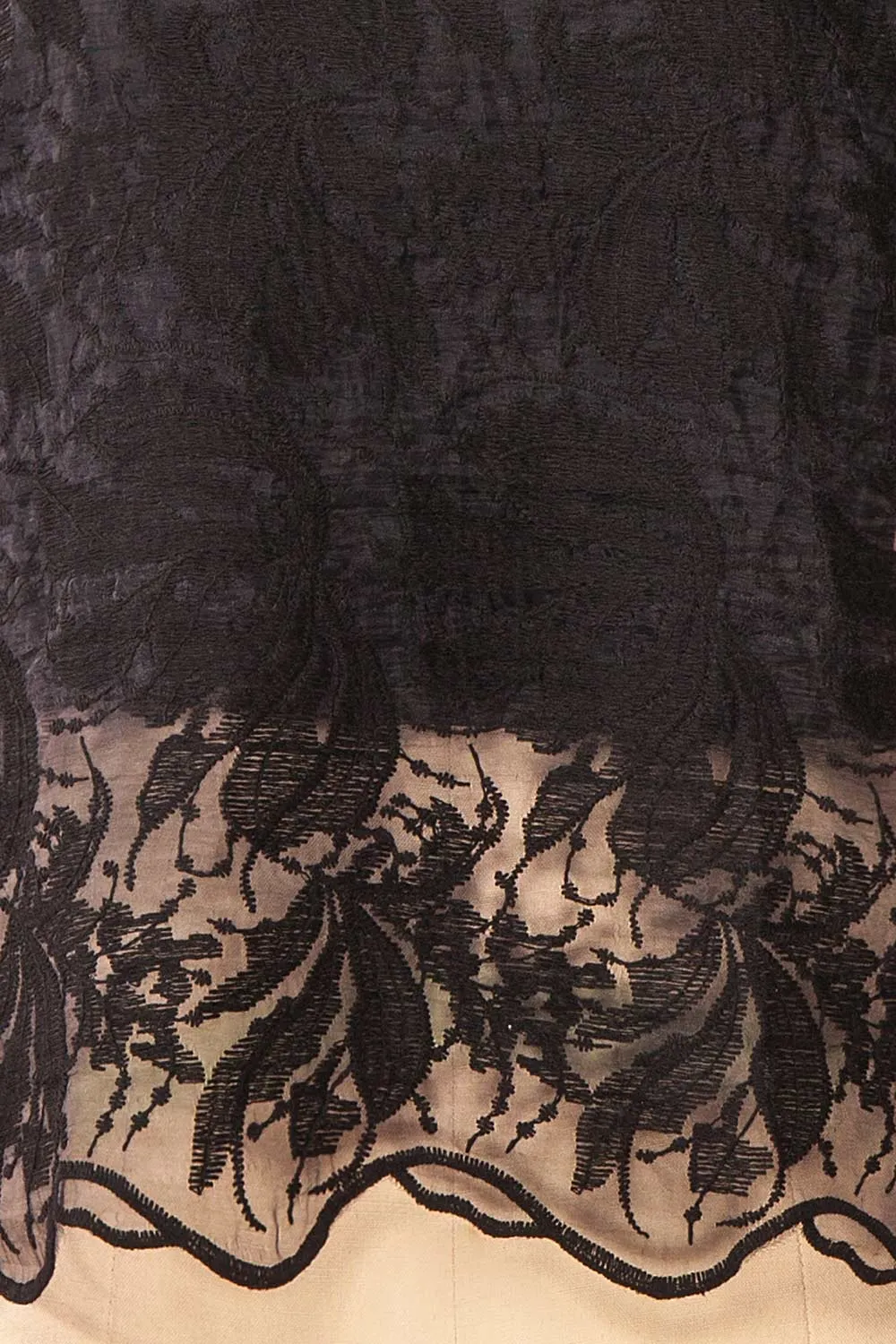 Selah Black | Lace Top w/ Cropped Camisole