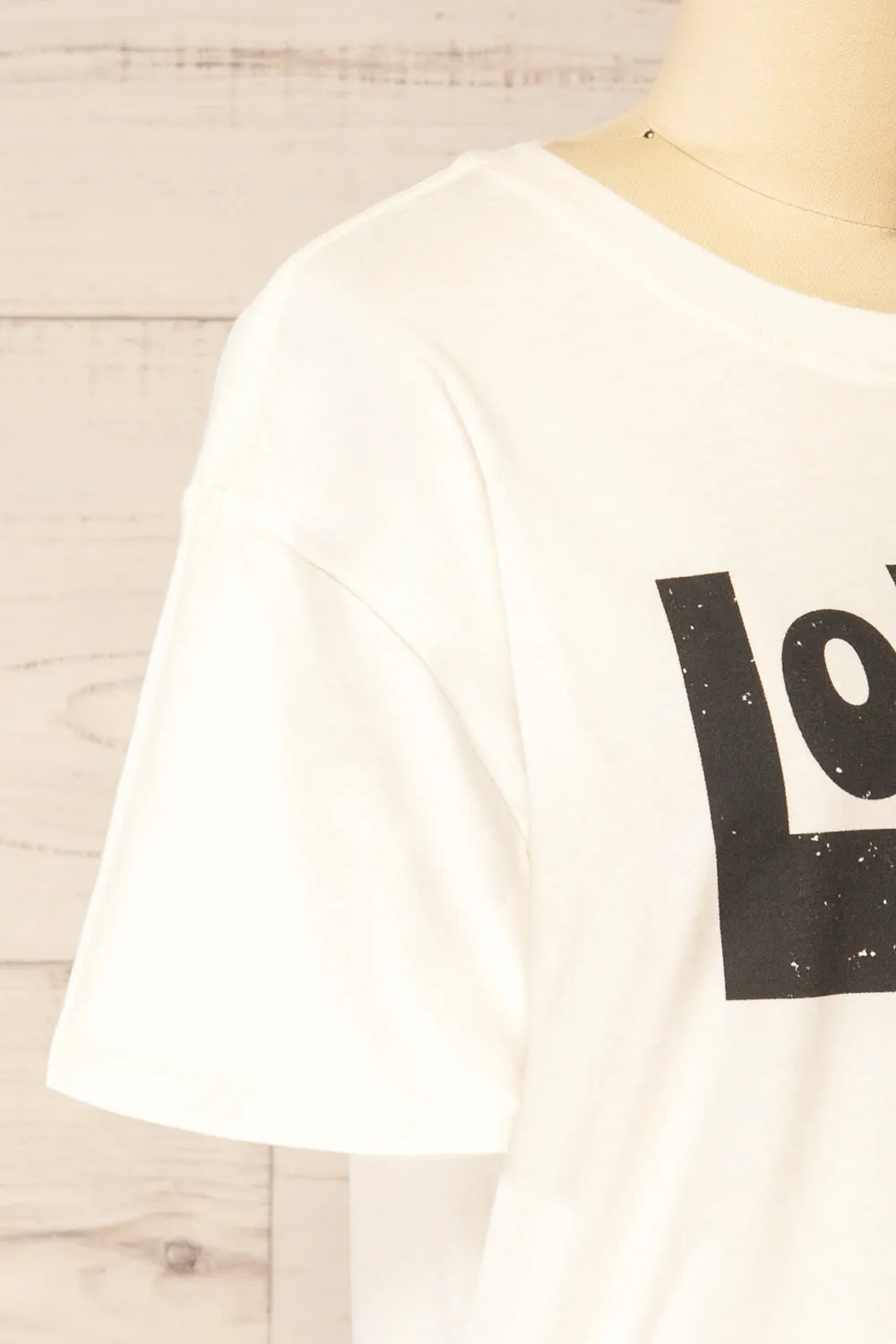 Serval | White "Love" T-Shirt