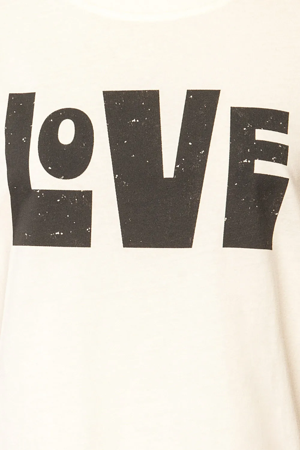 Serval | White "Love" T-Shirt