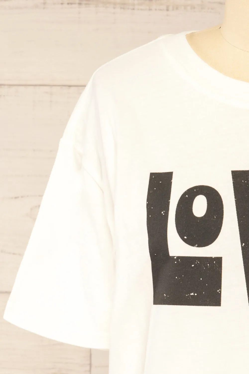 Serval | White "Love" T-Shirt