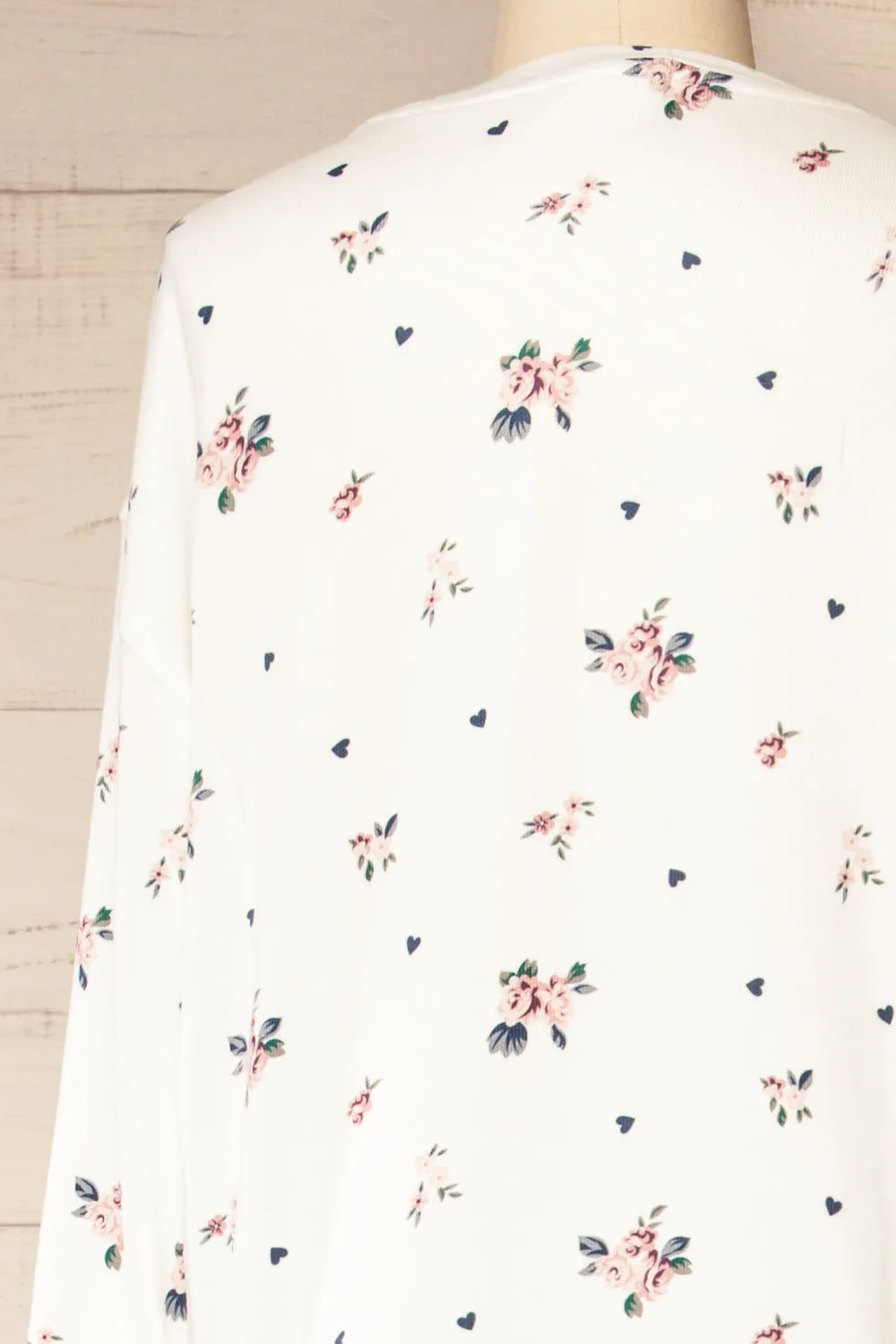 Set Brantford | Floral White Loungewear Set