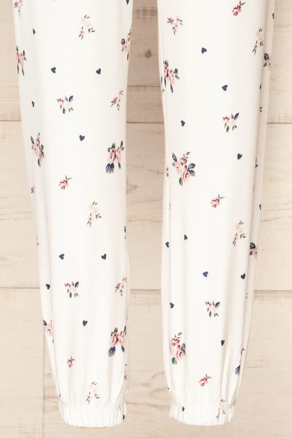 Set Brantford | Floral White Loungewear Set