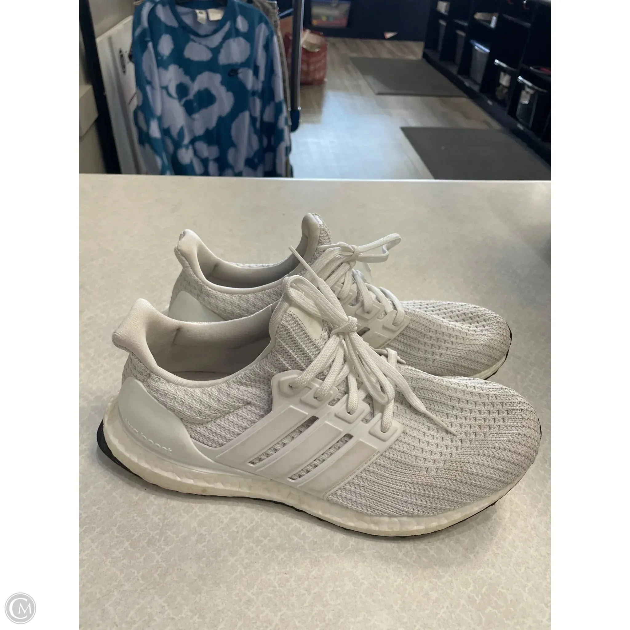 Shoes Athletic By Adidas In White, Size: 9.5
