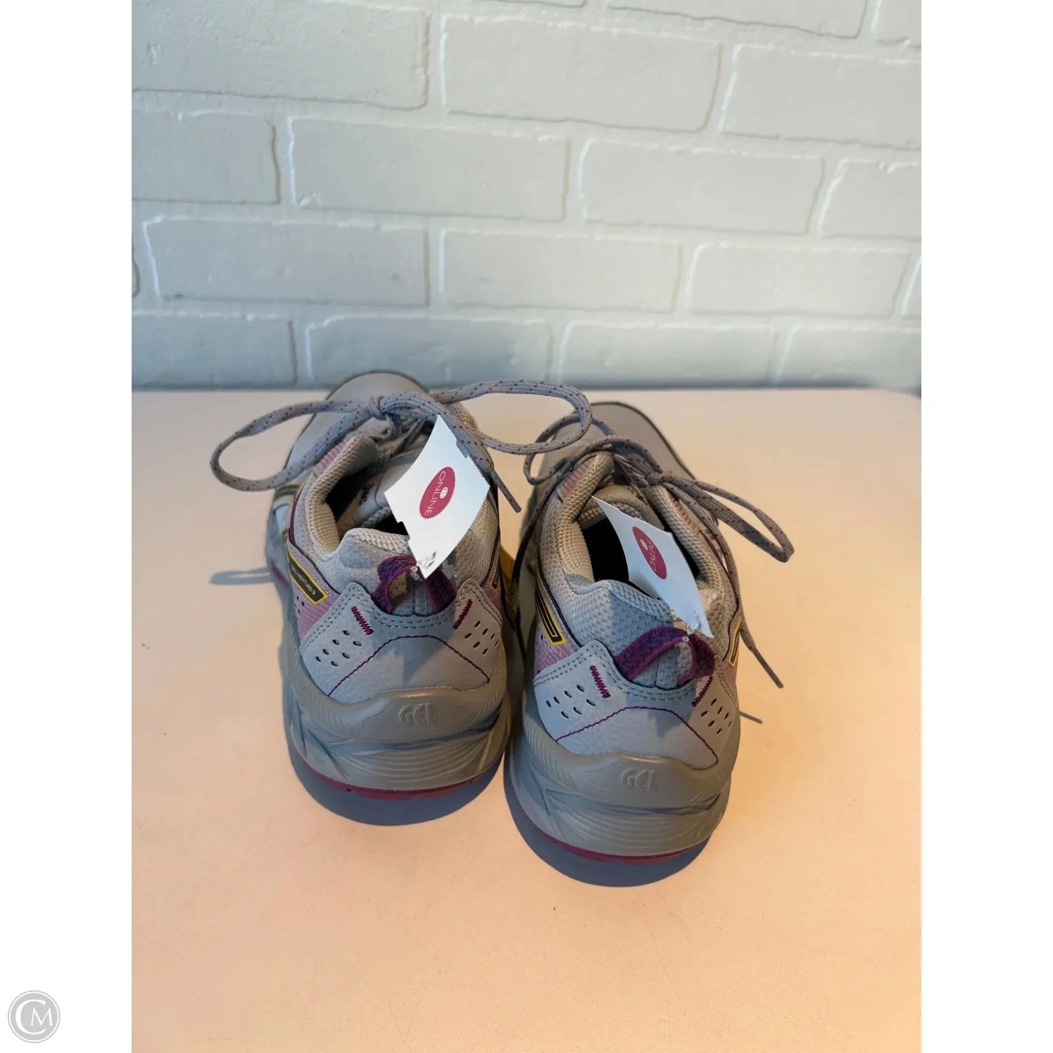 Shoes Athletic By Asics In Grey & Purple, Size: 8.5