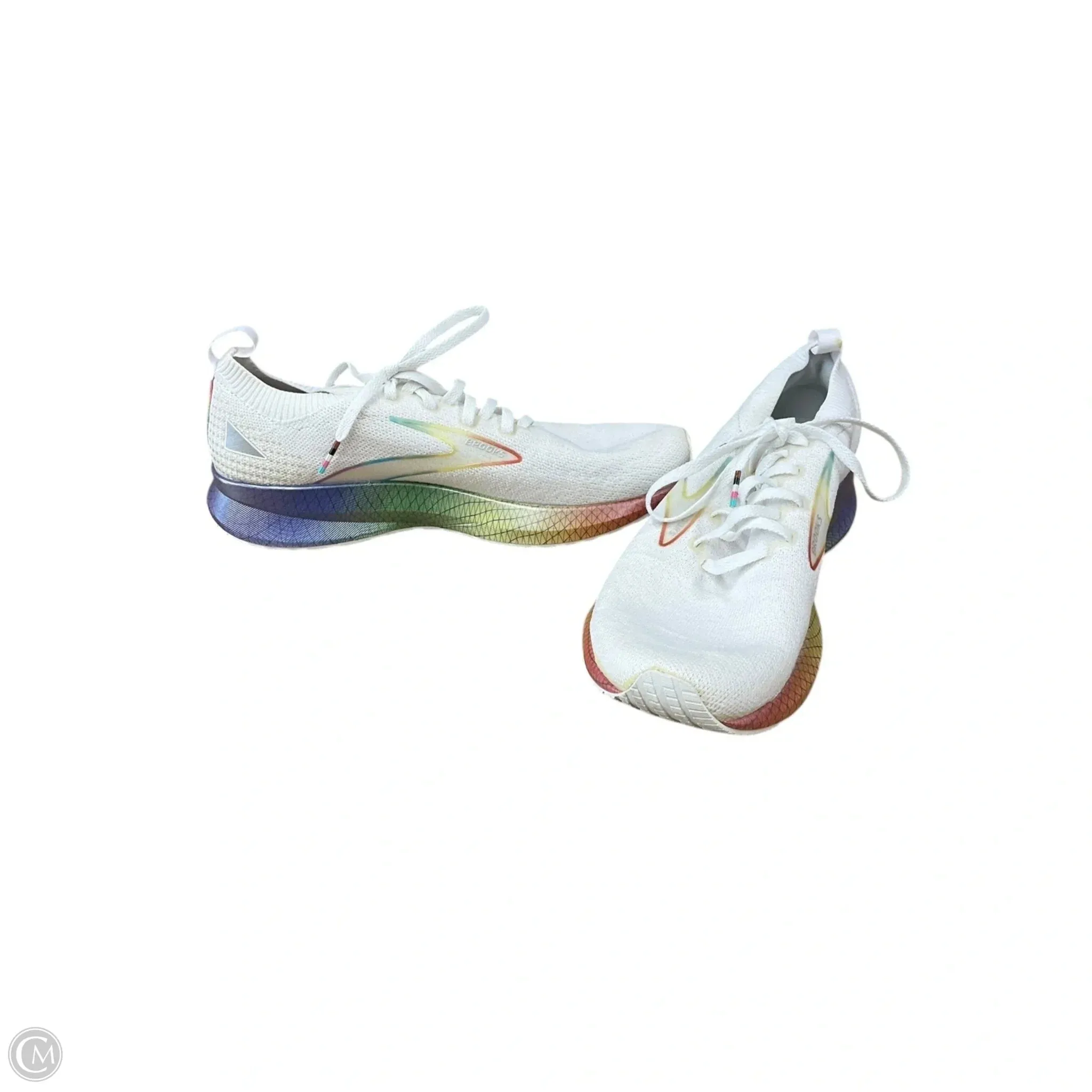 Shoes Athletic By Brooks In White, Size: 8.5