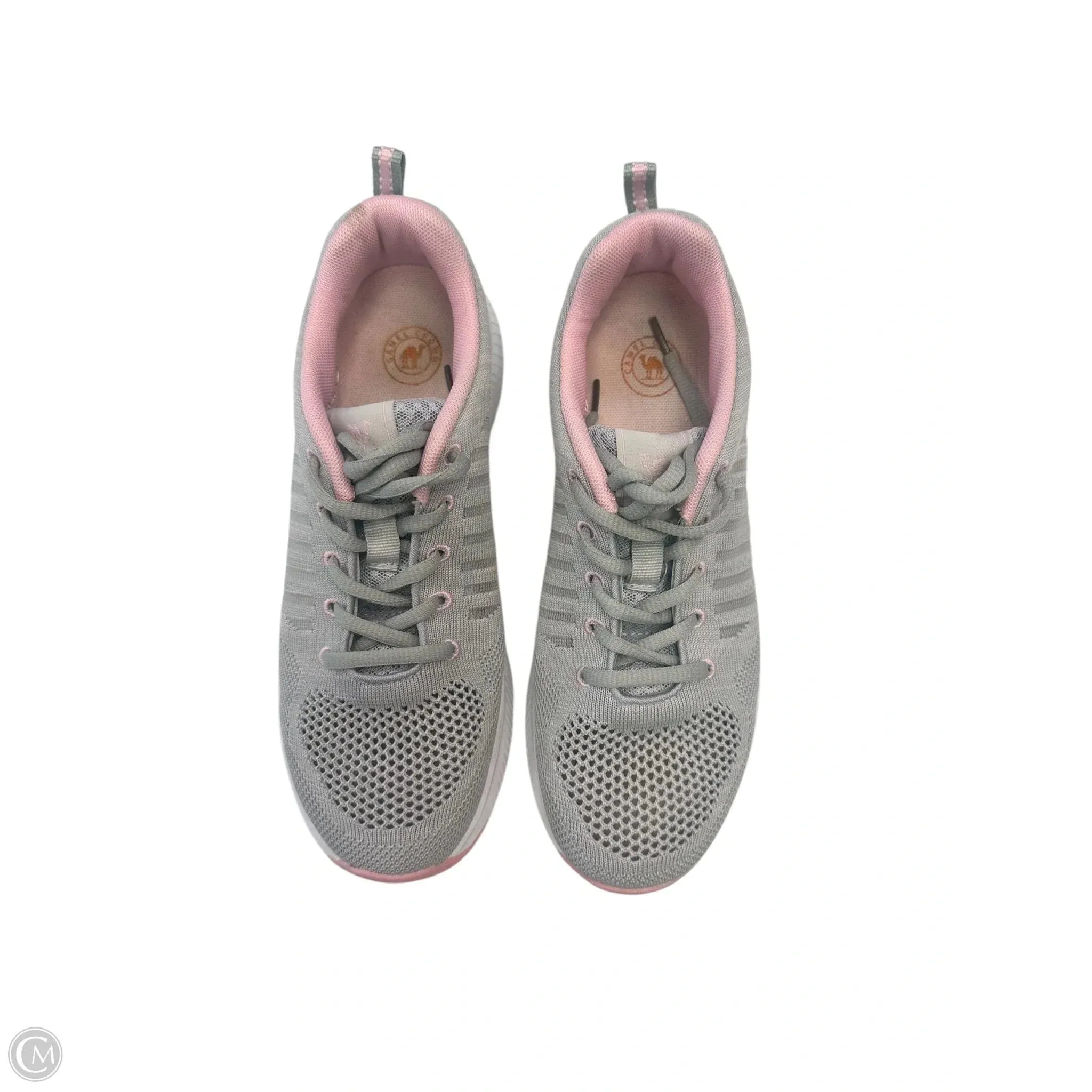 Shoes Athletic By Clothes Mentor In Grey & Pink, Size: 8