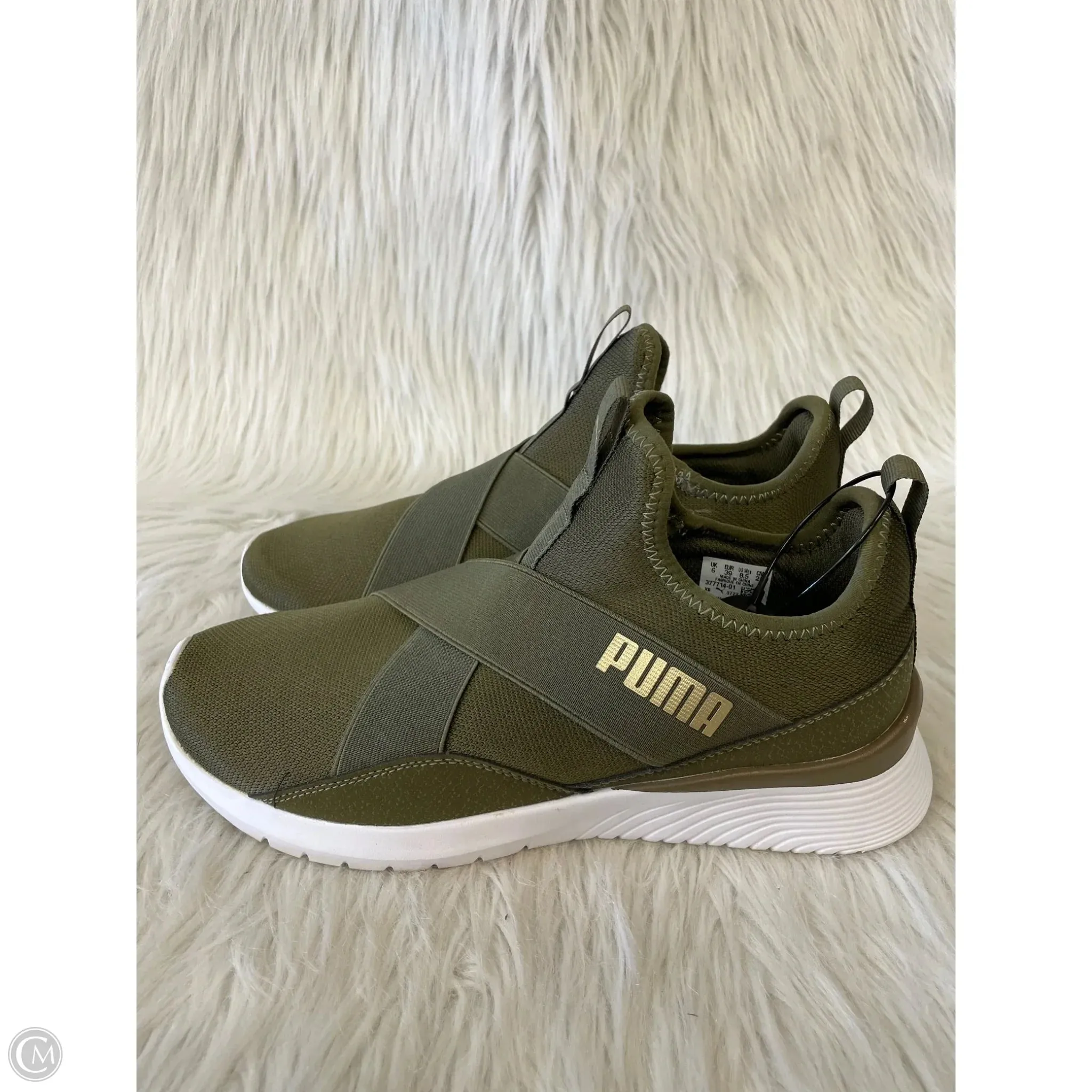 Shoes Athletic By Puma In Green, Size: 8.5