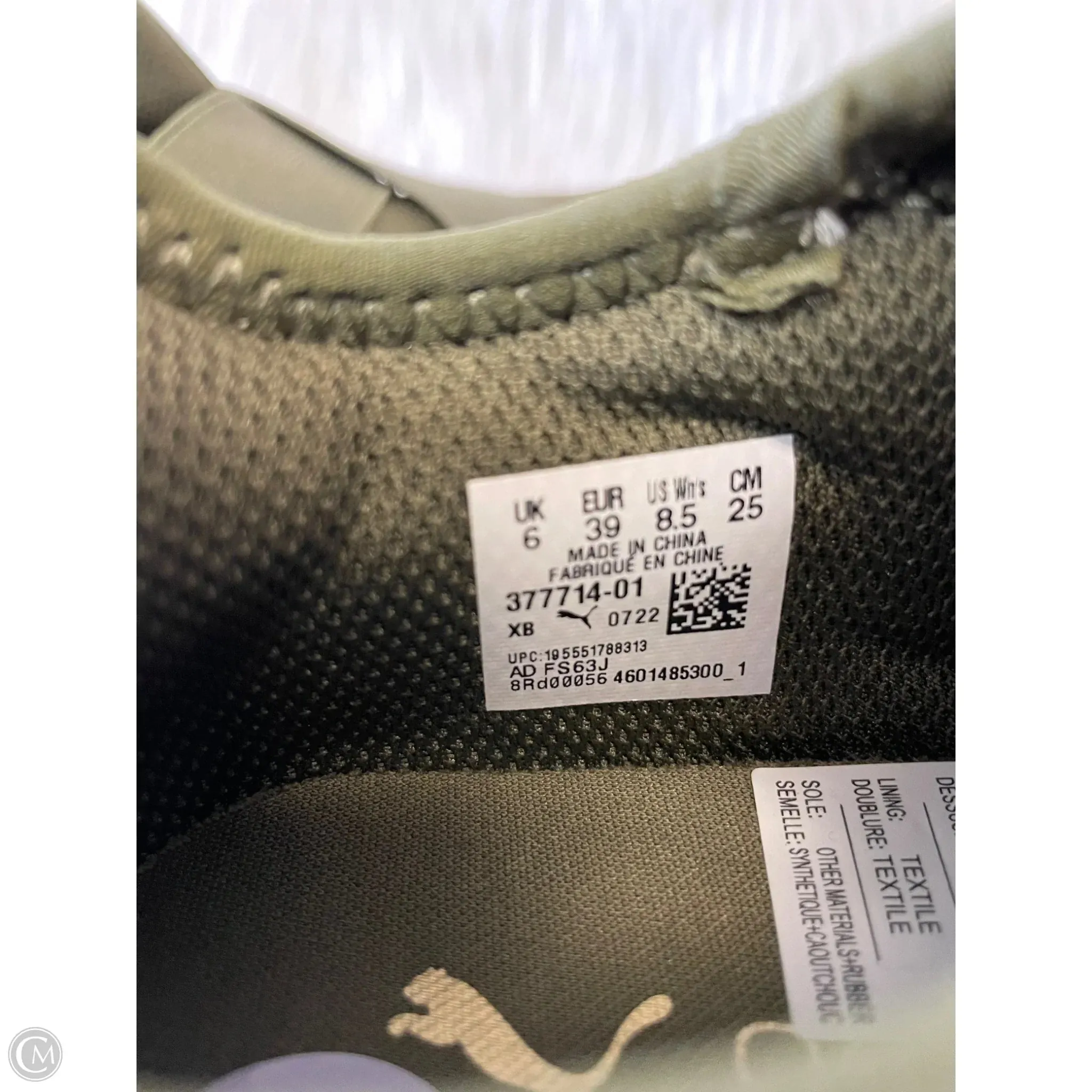 Shoes Athletic By Puma In Green, Size: 8.5