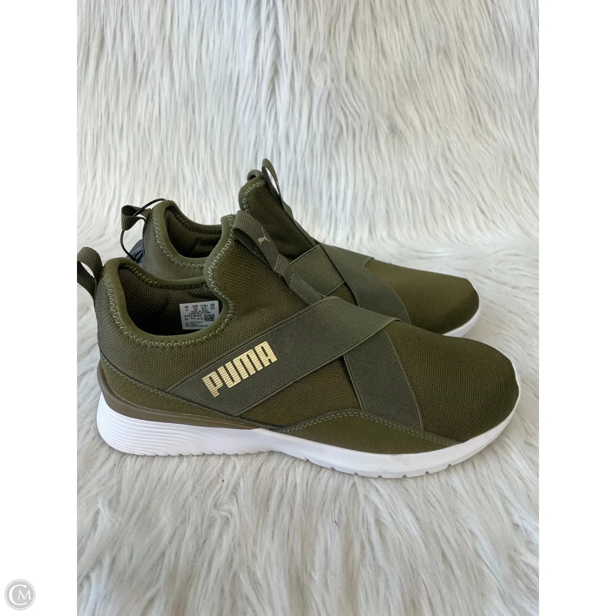 Shoes Athletic By Puma In Green, Size: 8.5