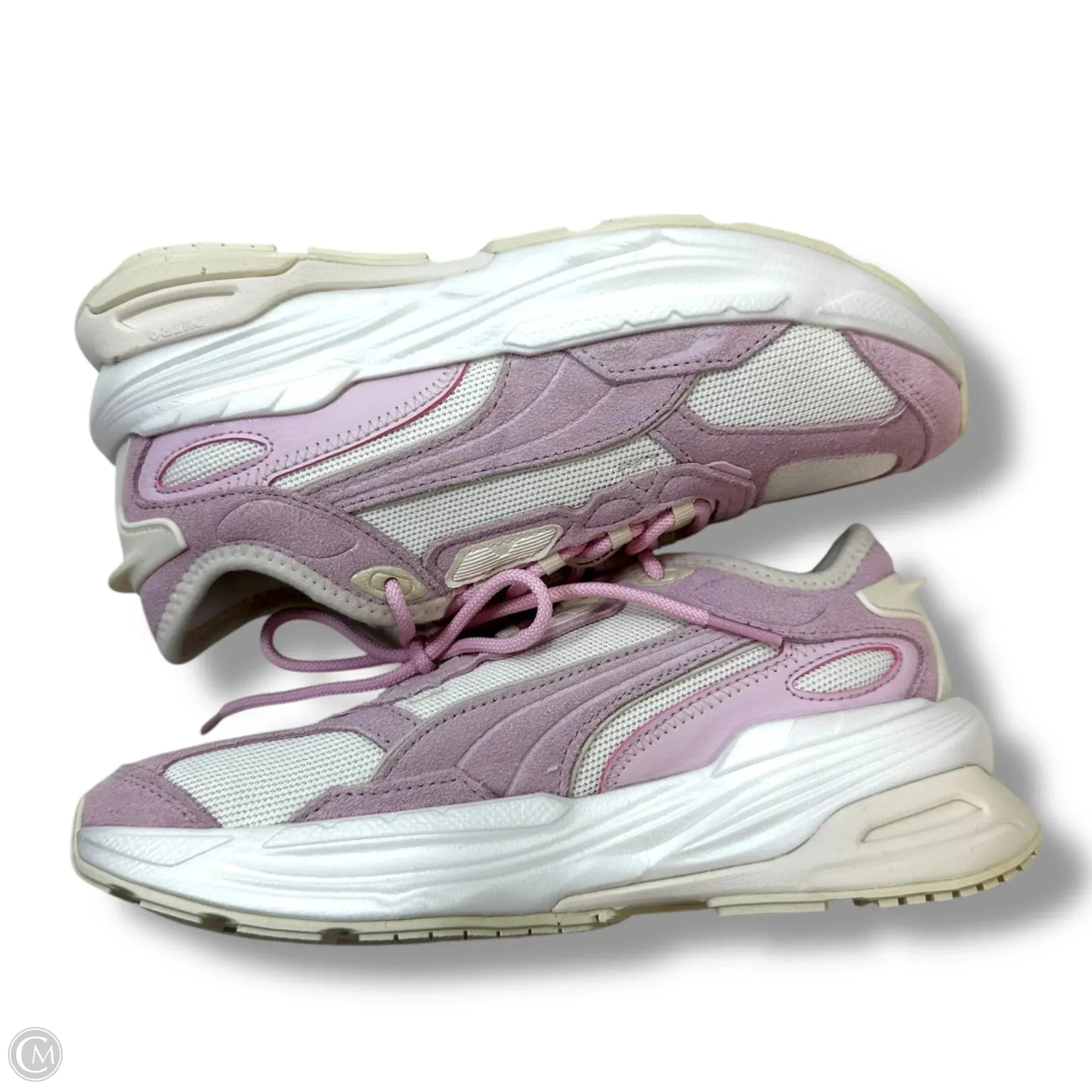 Shoes Athletic By Puma In Pink & White, Size: 6.5