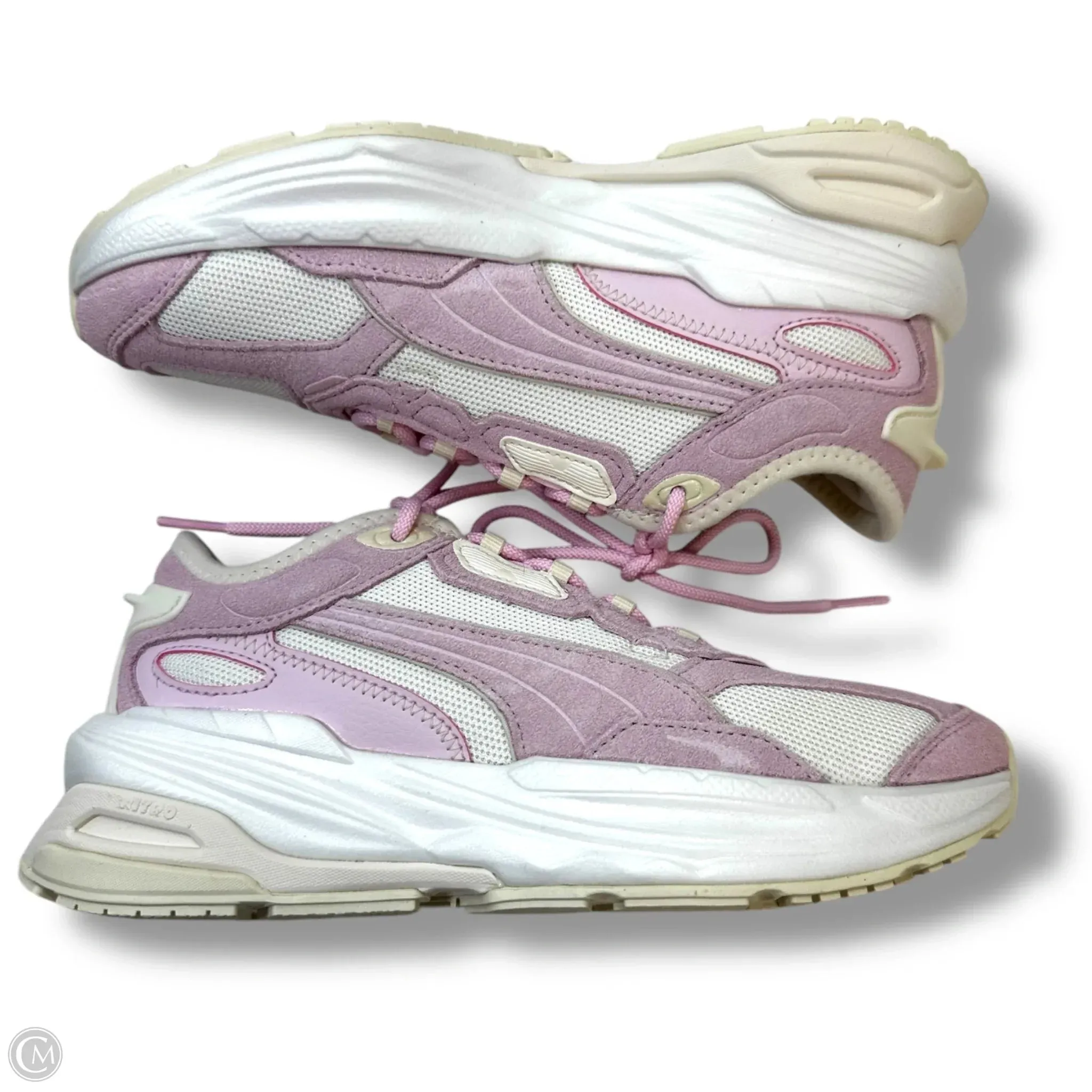 Shoes Athletic By Puma In Pink & White, Size: 6.5