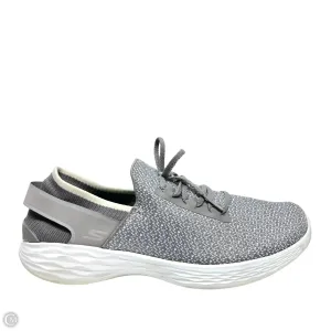 Shoes Athletic By Skechers In Grey, Size: 8