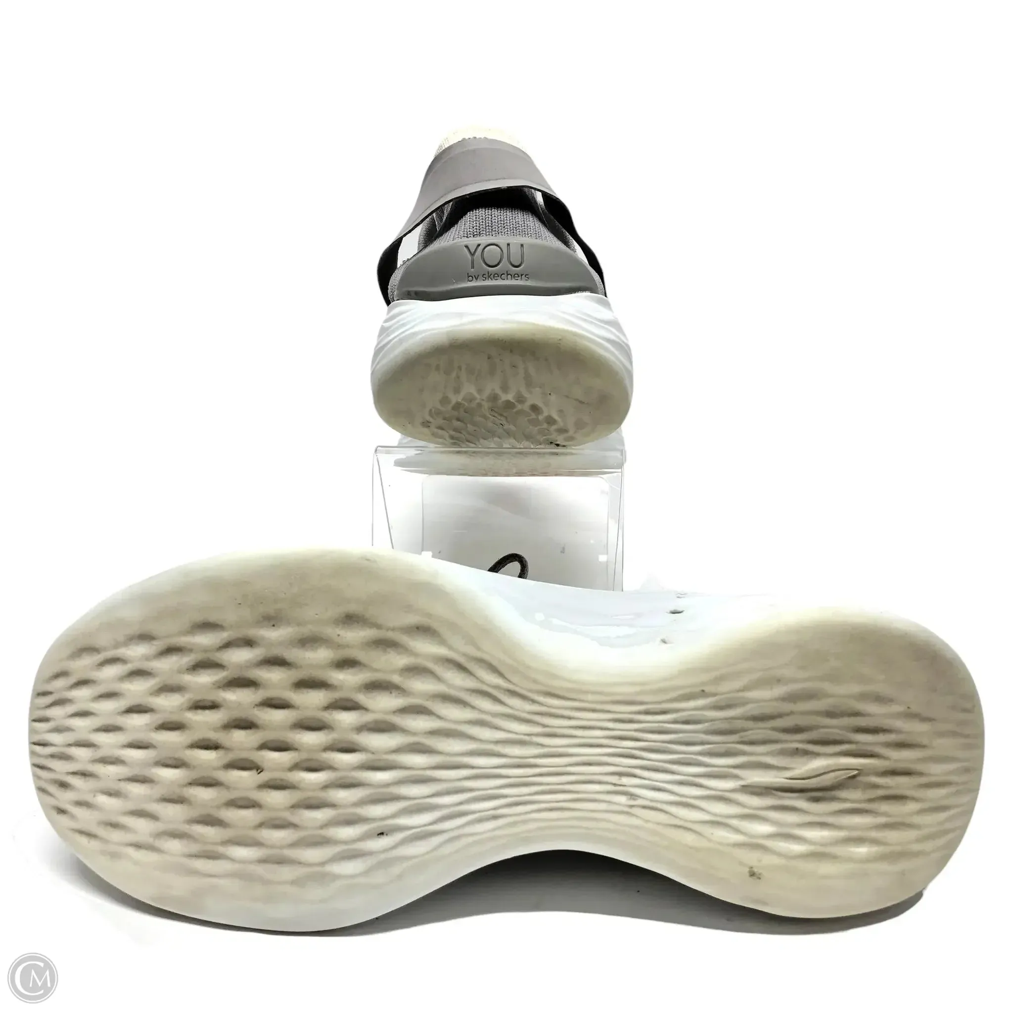 Shoes Athletic By Skechers In Grey, Size: 8