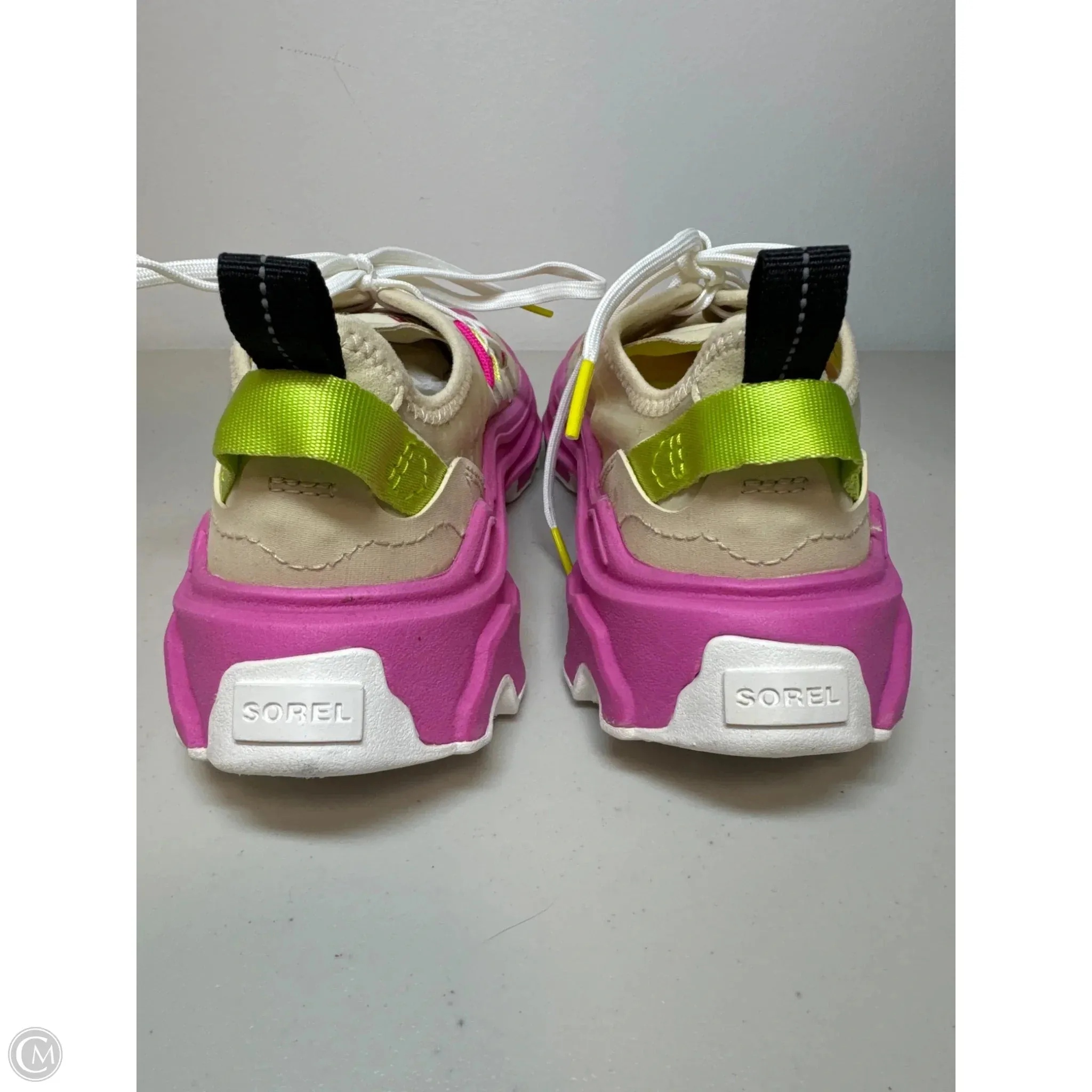 Shoes Athletic By Sorel In Cream & Pink, Size: 6