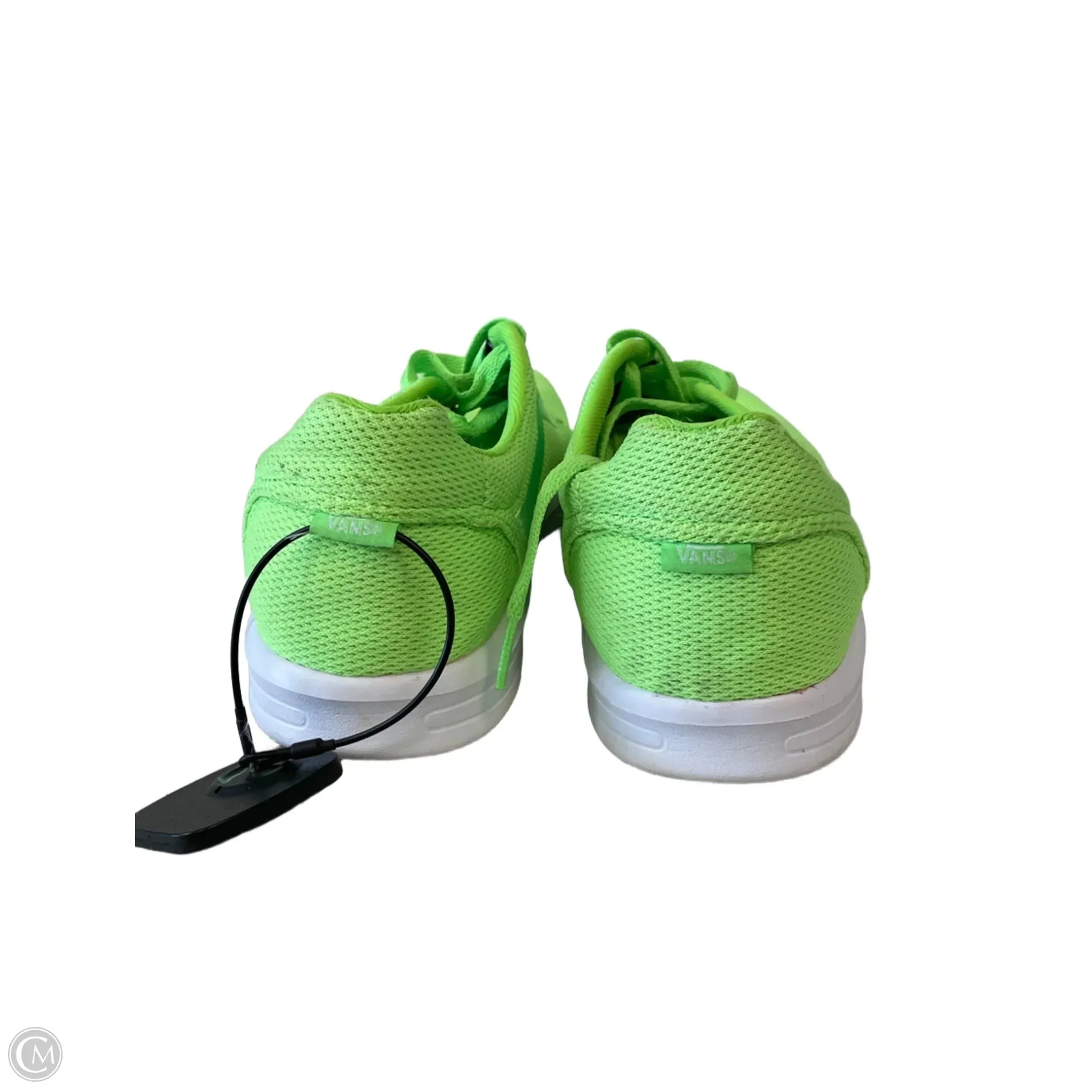 Shoes Athletic By Vans In Green & White, Size: 8.5