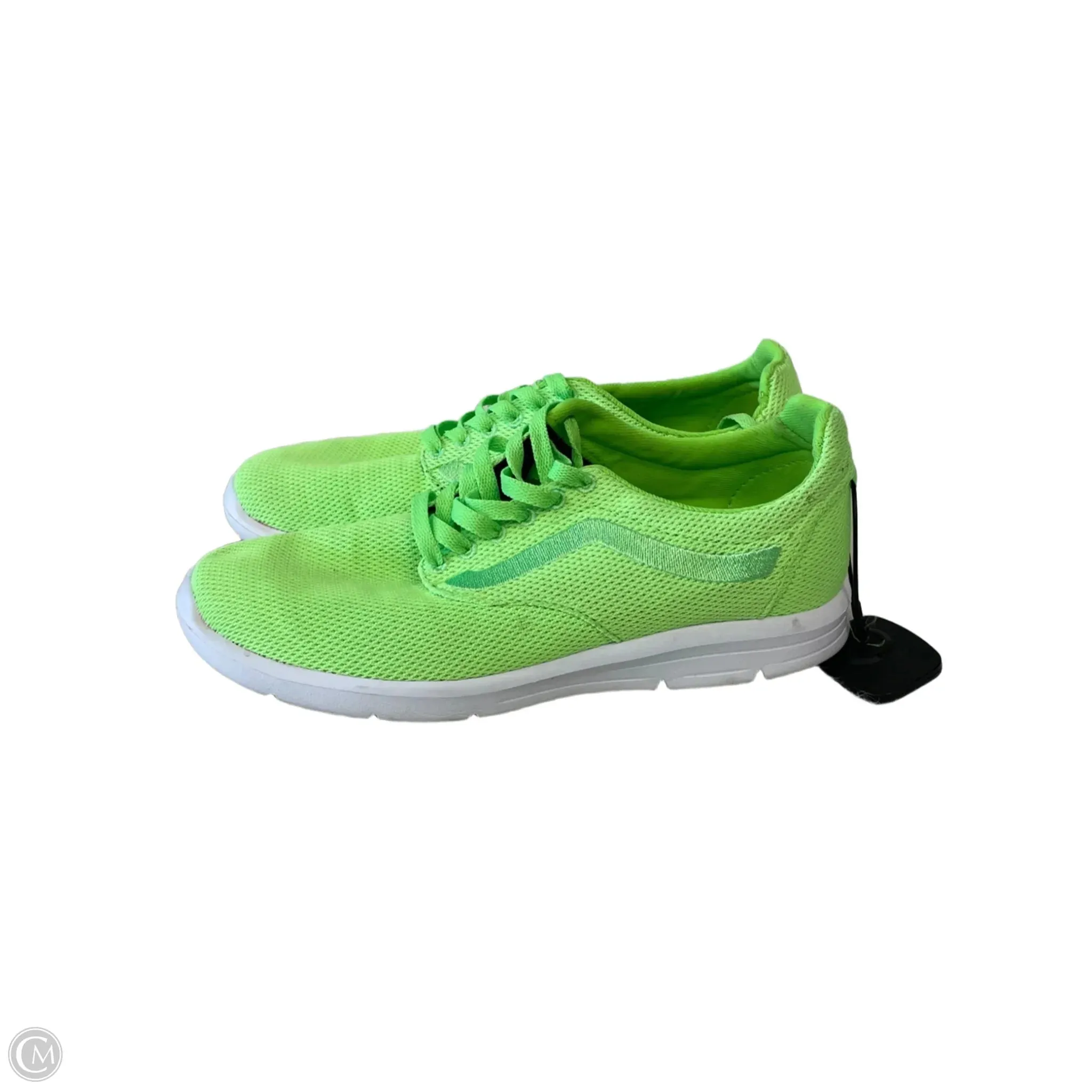 Shoes Athletic By Vans In Green & White, Size: 8.5