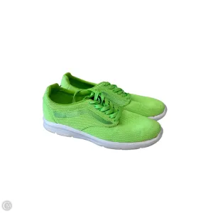 Shoes Athletic By Vans In Green & White, Size: 8.5
