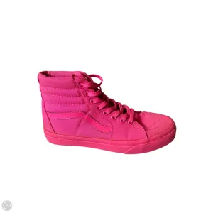 Shoes Athletic By Vans In Pink, Size: 7.5