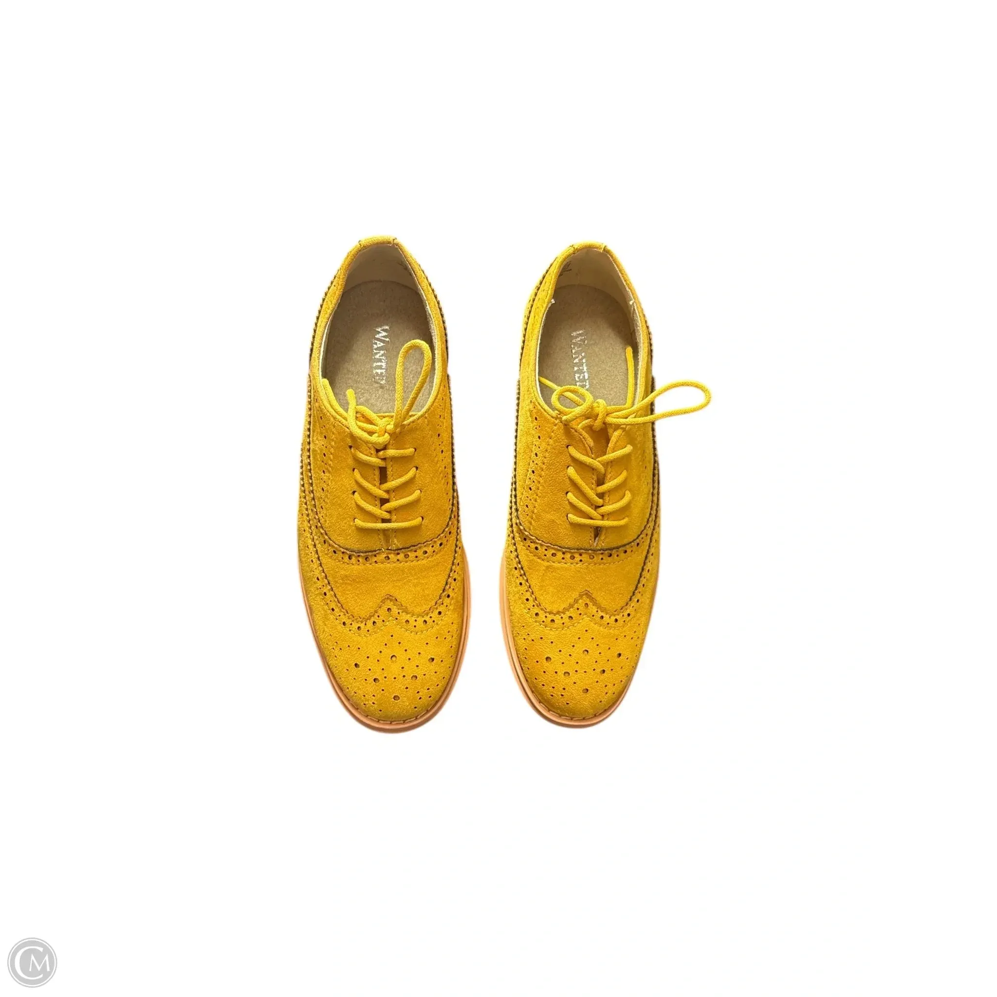 Shoes Athletic By Wanted In Yellow, Size: 8