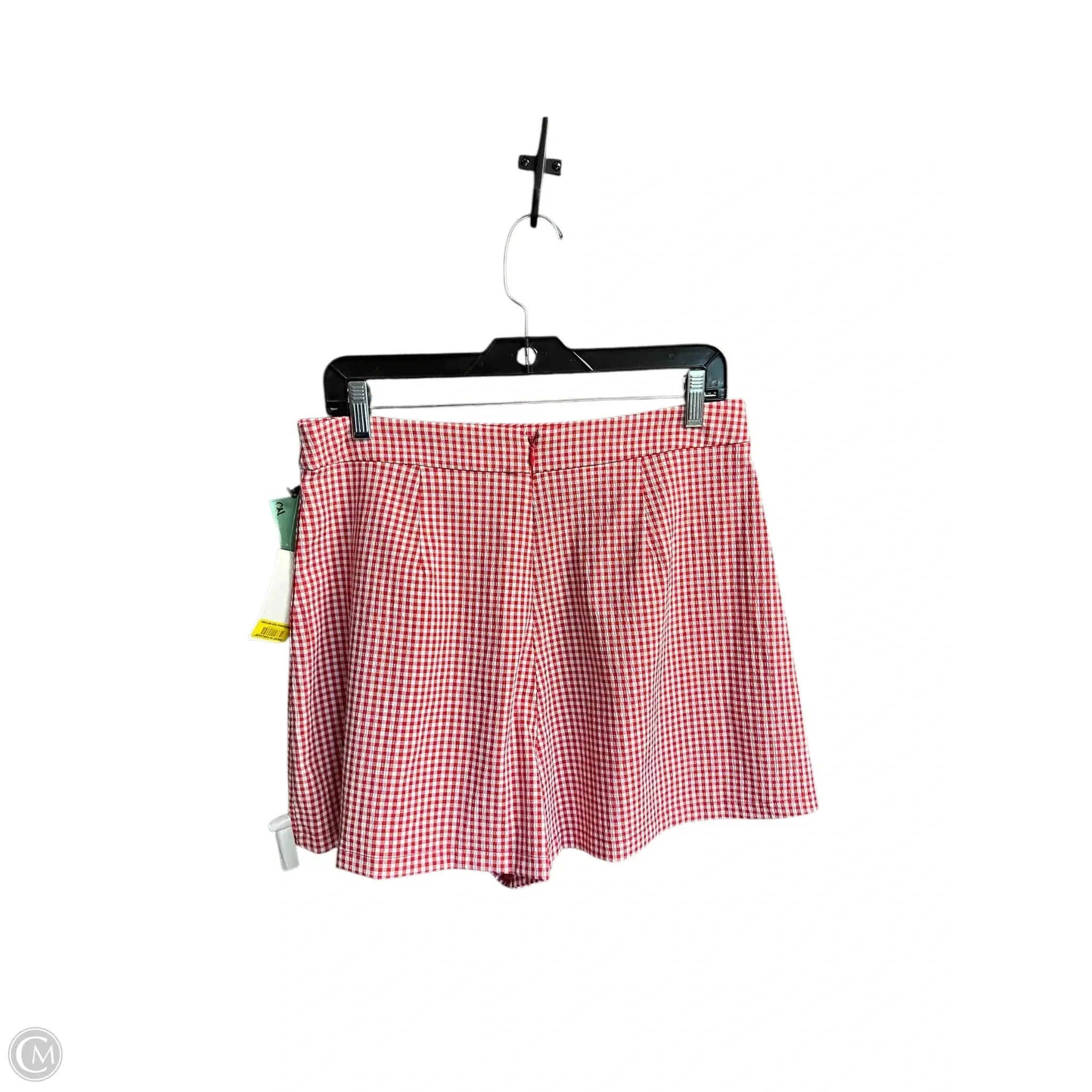 Shorts By 1.state In Checkered Pattern, Size: 10