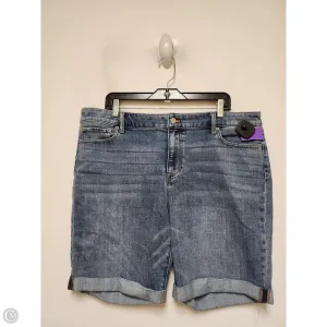 Shorts By Talbots In Blue Denim, Size: 16