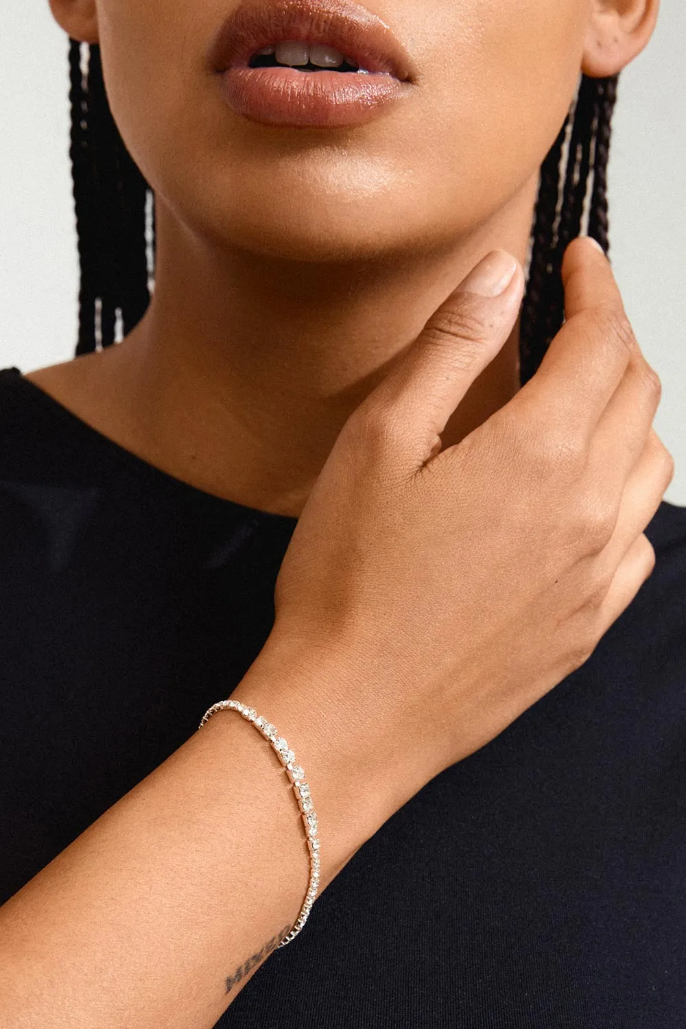 Skyra Silver | Tennis Crystal Bracelet