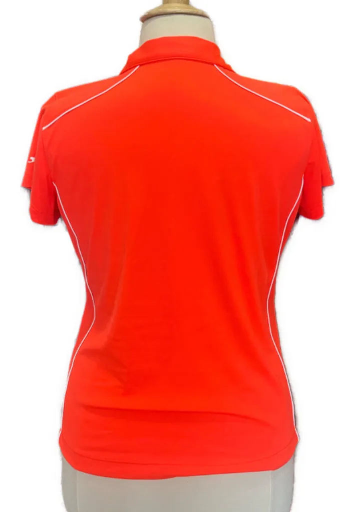 Slazenger Bright Coral 1/4 Zip Golf Polo Size XL