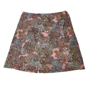 Sport Haley Pink Paisley Pull-On Golf Skort Size S