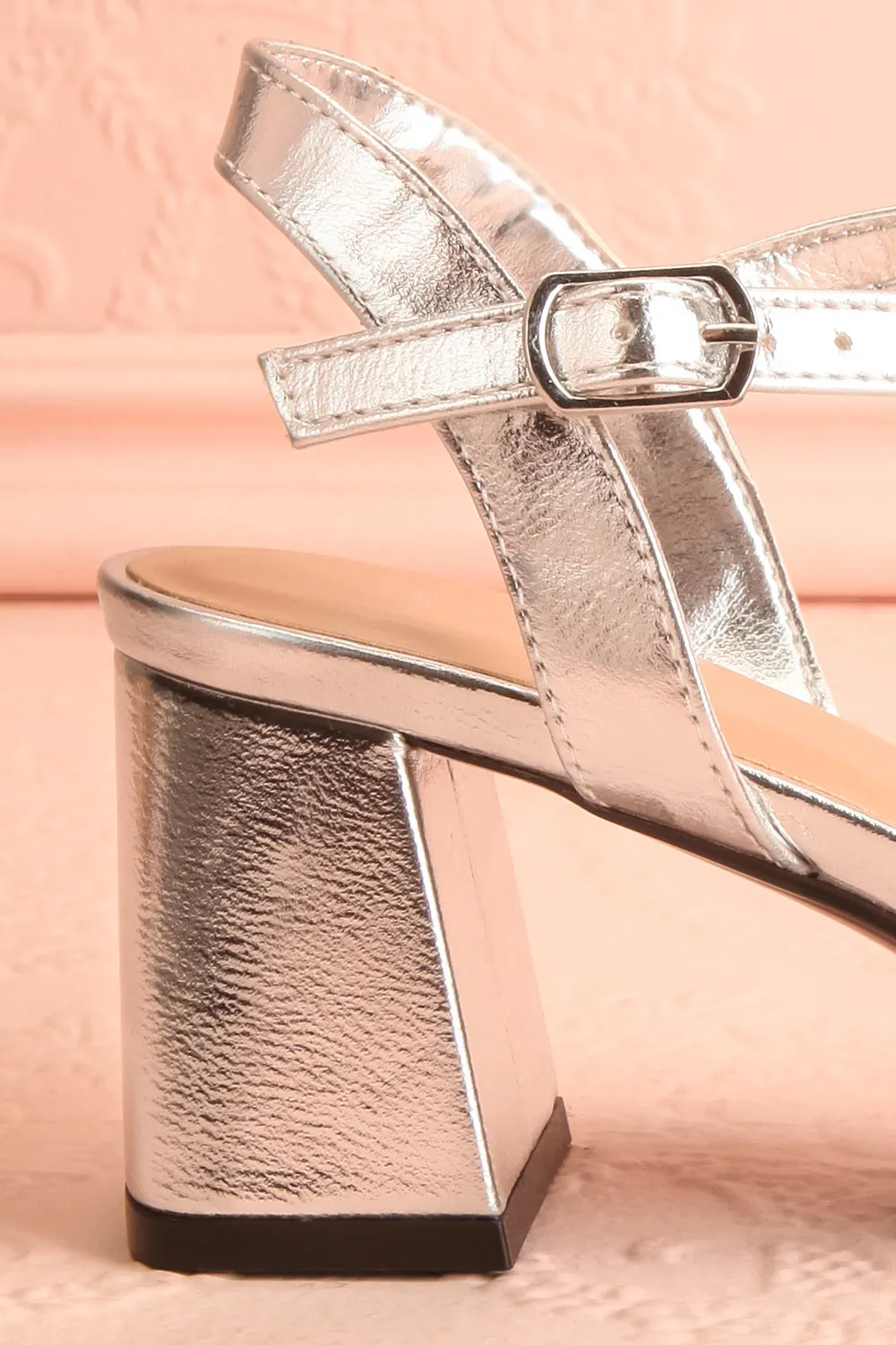 Starlight Silver | Pointed Toe Heels w/ Crystals