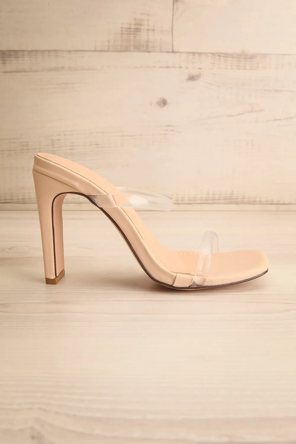 Suonenjoki | Clear Strap Heeled Sandals