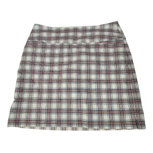 Swing Control Red, White & Blue Plaid Golf Skort Size 12 MSP$110
