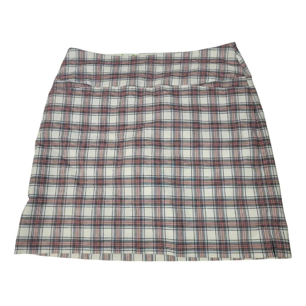 Swing Control Red, White & Blue Plaid Golf Skort Size 12 MSP$110