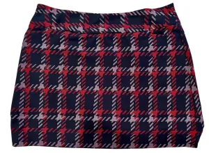Tail Black & Red Herringbone Pull-on Golf Skort Size 14 MSP$96