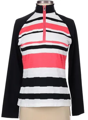 Tail Black, White & Red Striped Pullover Size XS. MSP$96