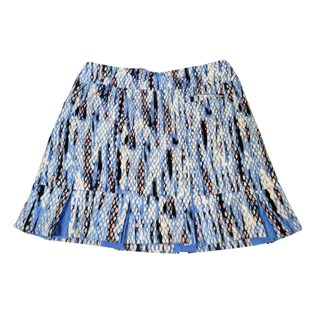 Tail Blue Snakeskin Print Pull-on Golf Skort Size M MSP$93