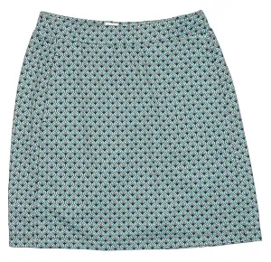 Tail White Label Turquoise & Black Geometric Patterned Skort Size S. MSP$65