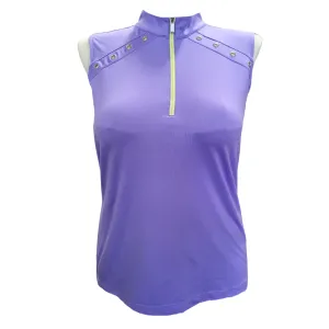 Tail Women's Purple Sleeveless Golf Top w/ Yellow Accents Size XL MSP$90