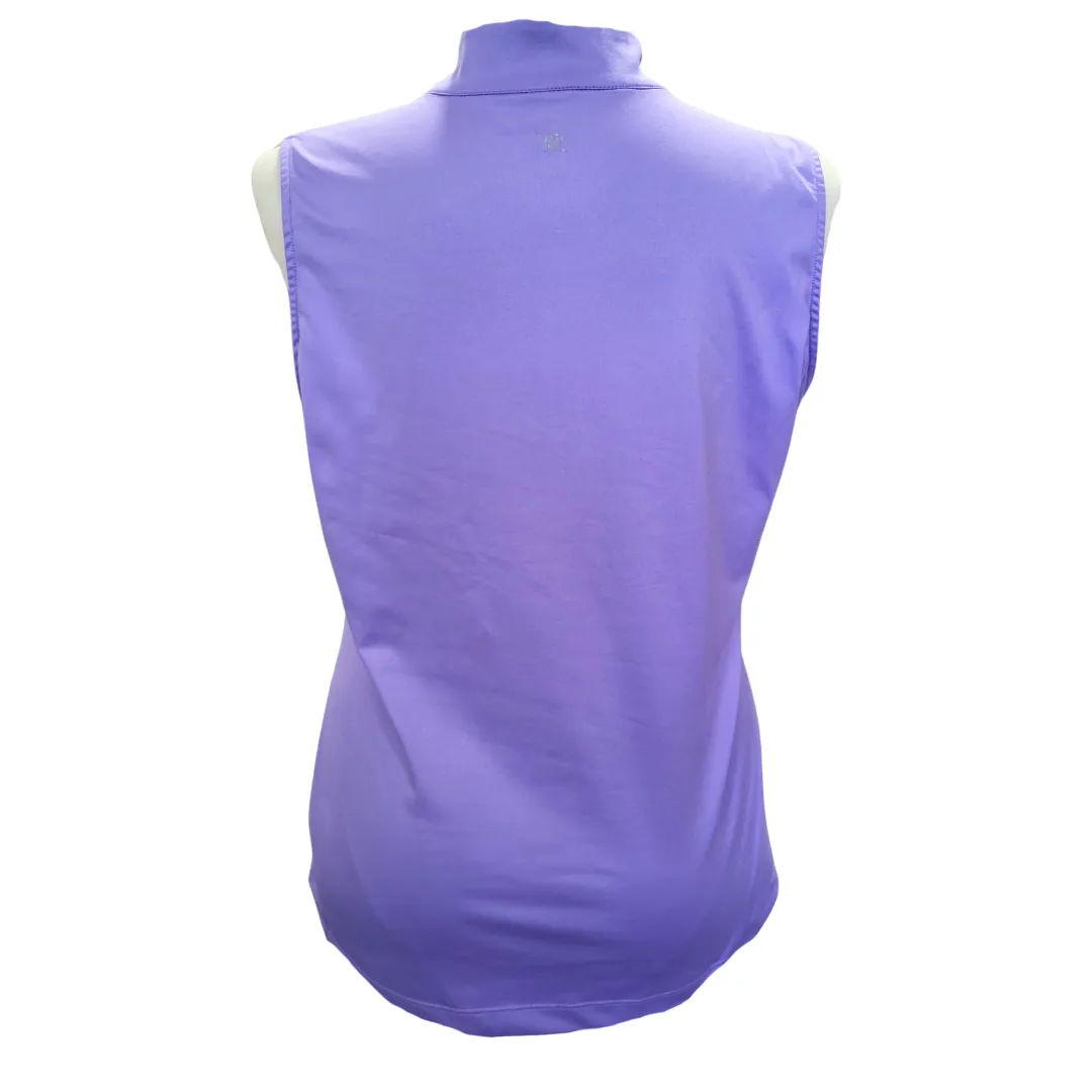 Tail Women's Purple Sleeveless Golf Top w/ Yellow Accents Size XL MSP$90