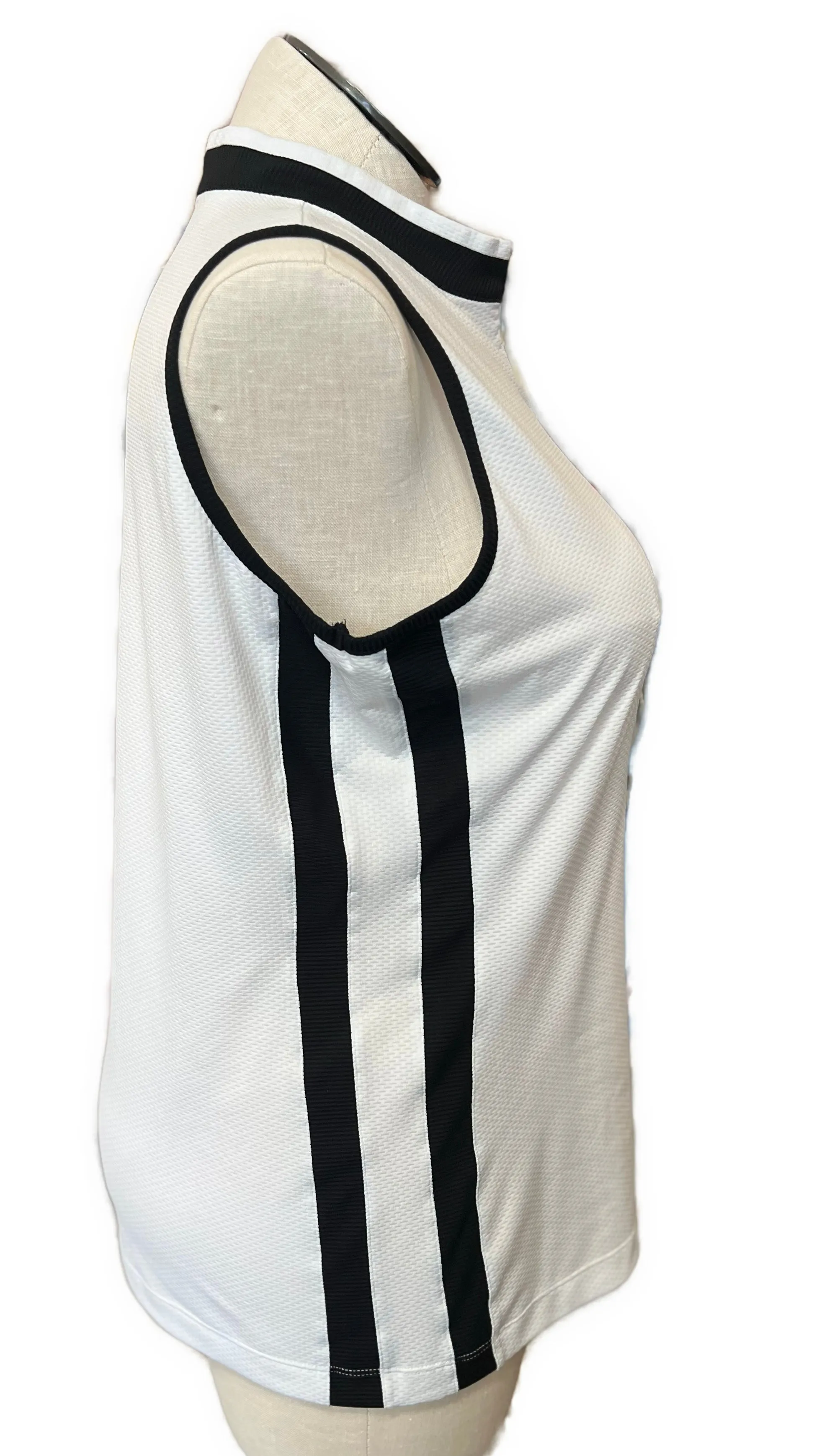 Tail Women's White & Black Sleeveless Golf Top Size XL MSP$96