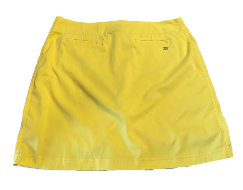 Tail Yellow Golf Skort Size 14