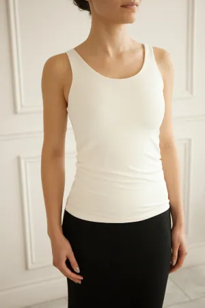 Talia Ivory | Stretchy Tank Top