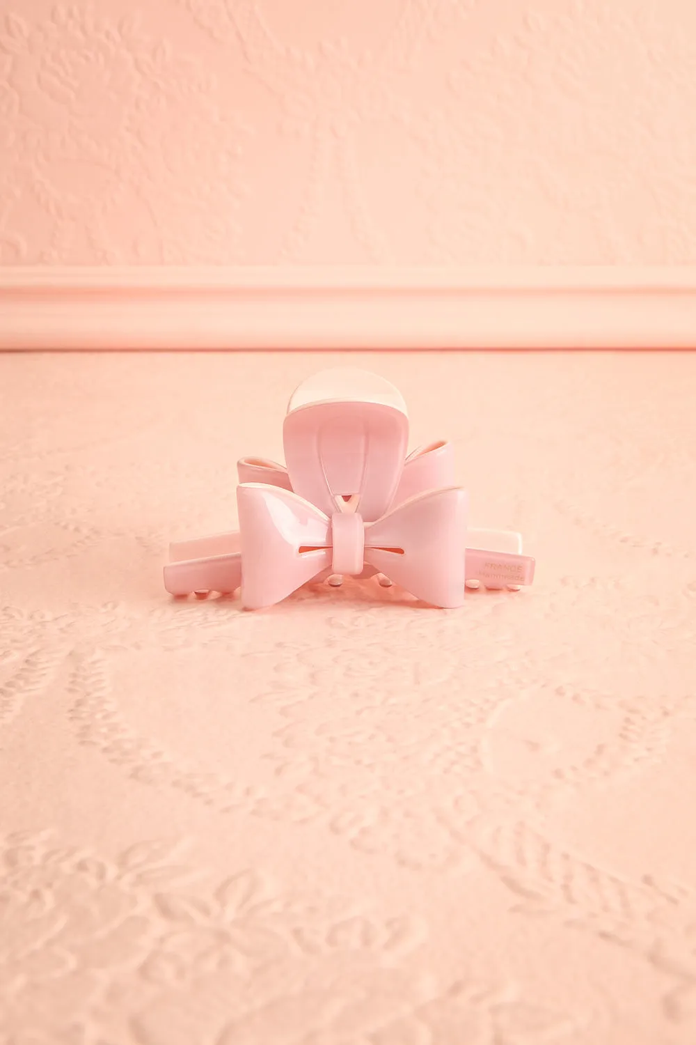 Teagan Pink | Claw Clip w/ Bow