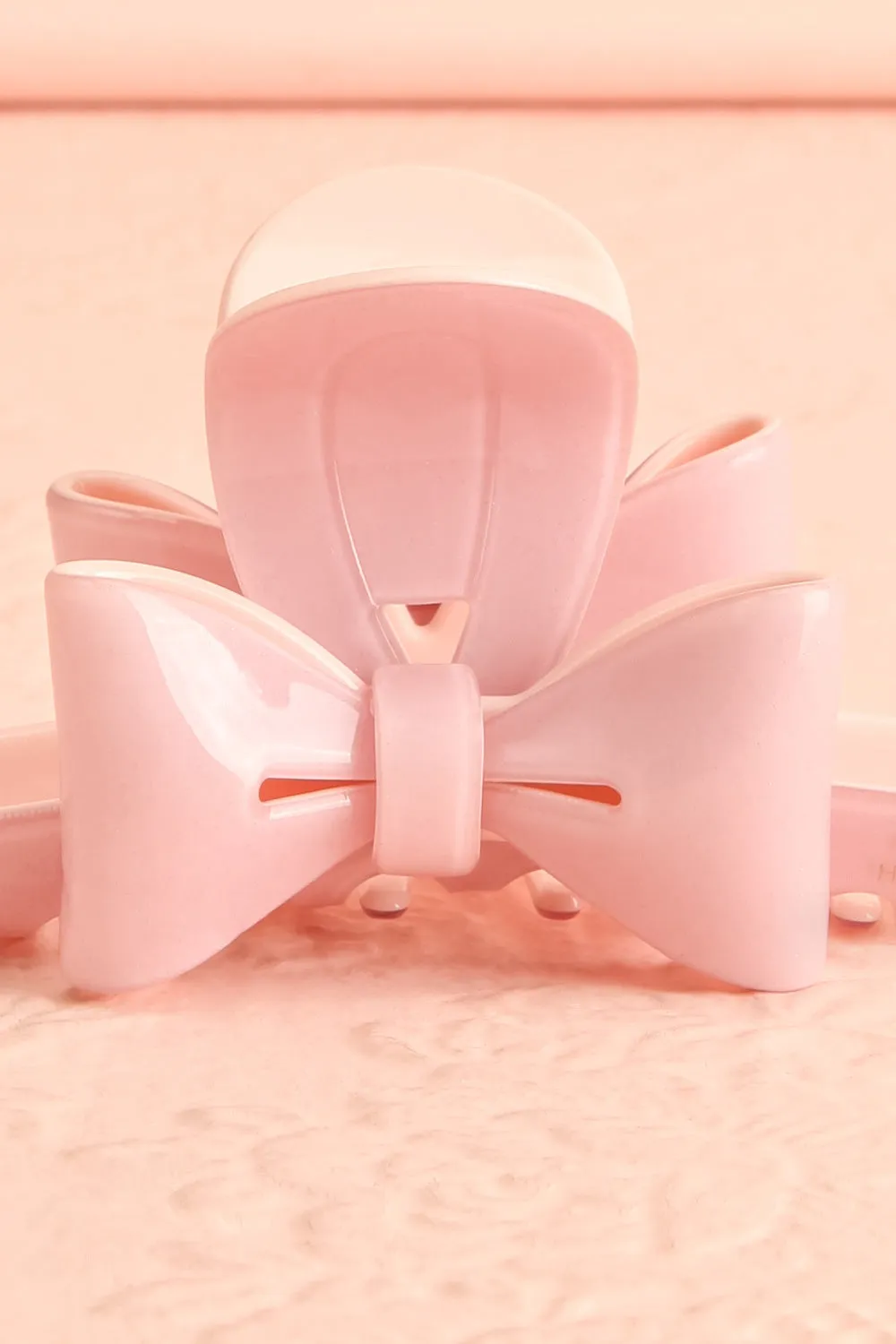 Teagan Pink | Claw Clip w/ Bow