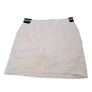 Tee Time White Golf Skort w. Black Banded Waist Size M MSP$68