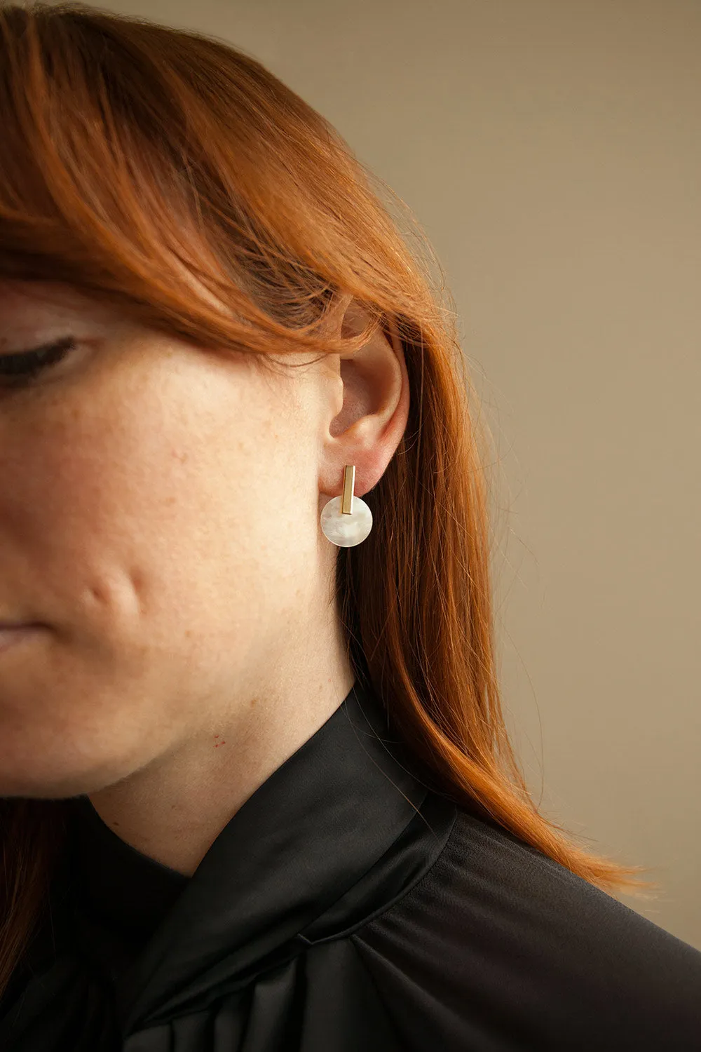 Tenedos Gold | Pendant Earrings